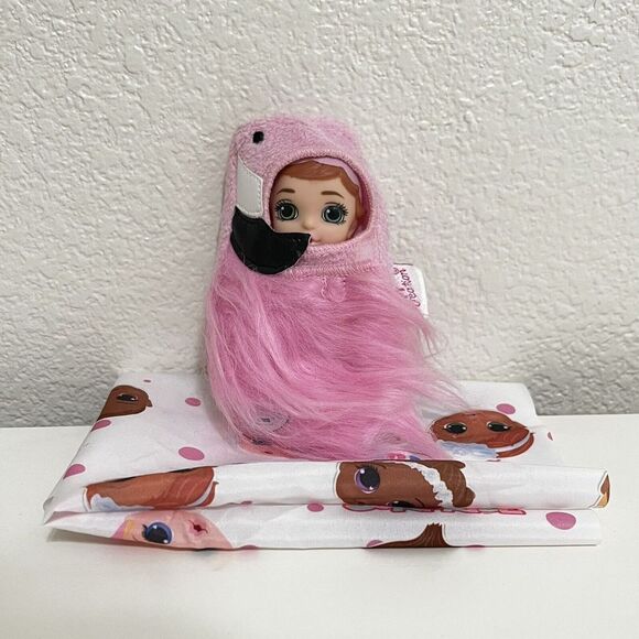 Zapf Creation Baby Born Surprise Flamingo Mini Baby Doll - Picture 1 of 9